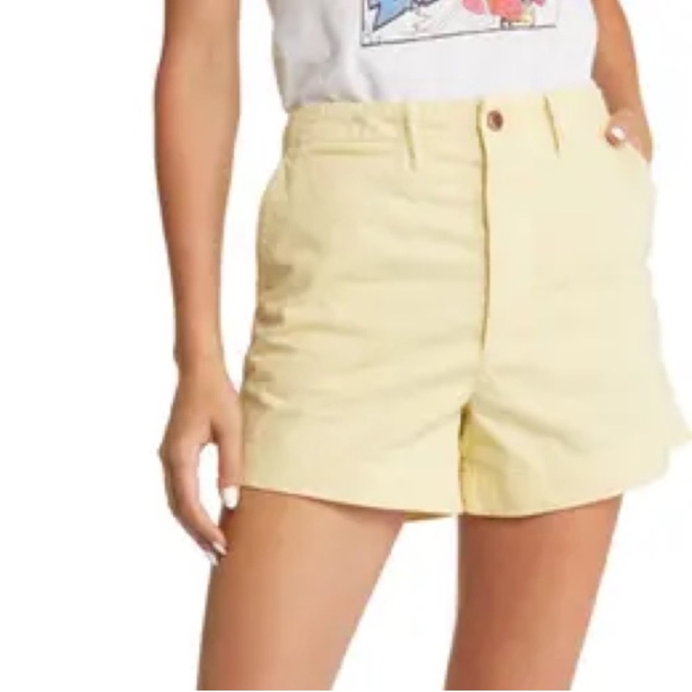 ReDone High rise Buttercream trousers cotton shorts women size 27,28 NWOT